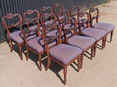12 Gillow Regency Antique Dining Chairs 19w 21d 34½ 18½ hs _9.JPG